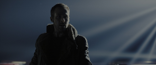 Wide shot frame from Blade Runner 2049 — standing, face, person