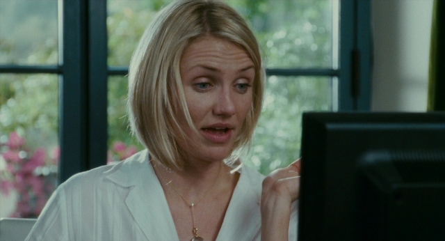 Medium shot frame from The Holiday — sitting, face, hair