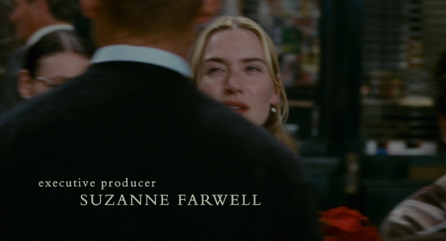 Medium shot frame from The Holiday — restaurant, face, hair