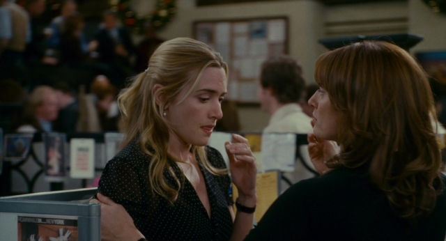 Frame from The Holiday — room, dialogue, face