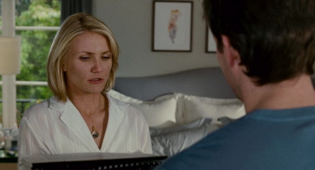 Wide shot frame from The Holiday — sitting, room, bed