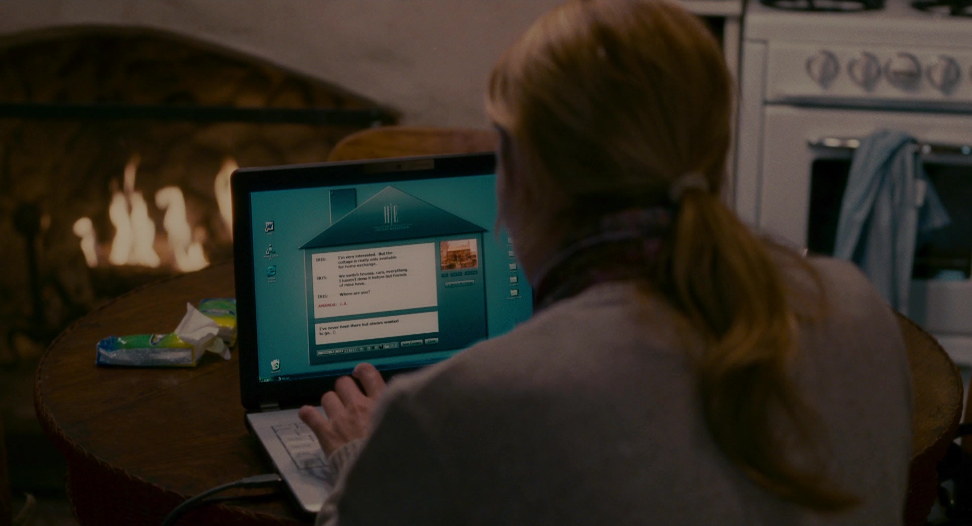 The Holiday (2006), wide, 1.85:1 — film still