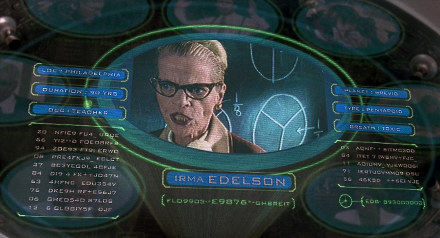 Wide shot frame from Men in Black — shirt, face, hair