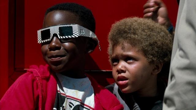 Medium shot frame from Lethal Weapon — hand, face, person