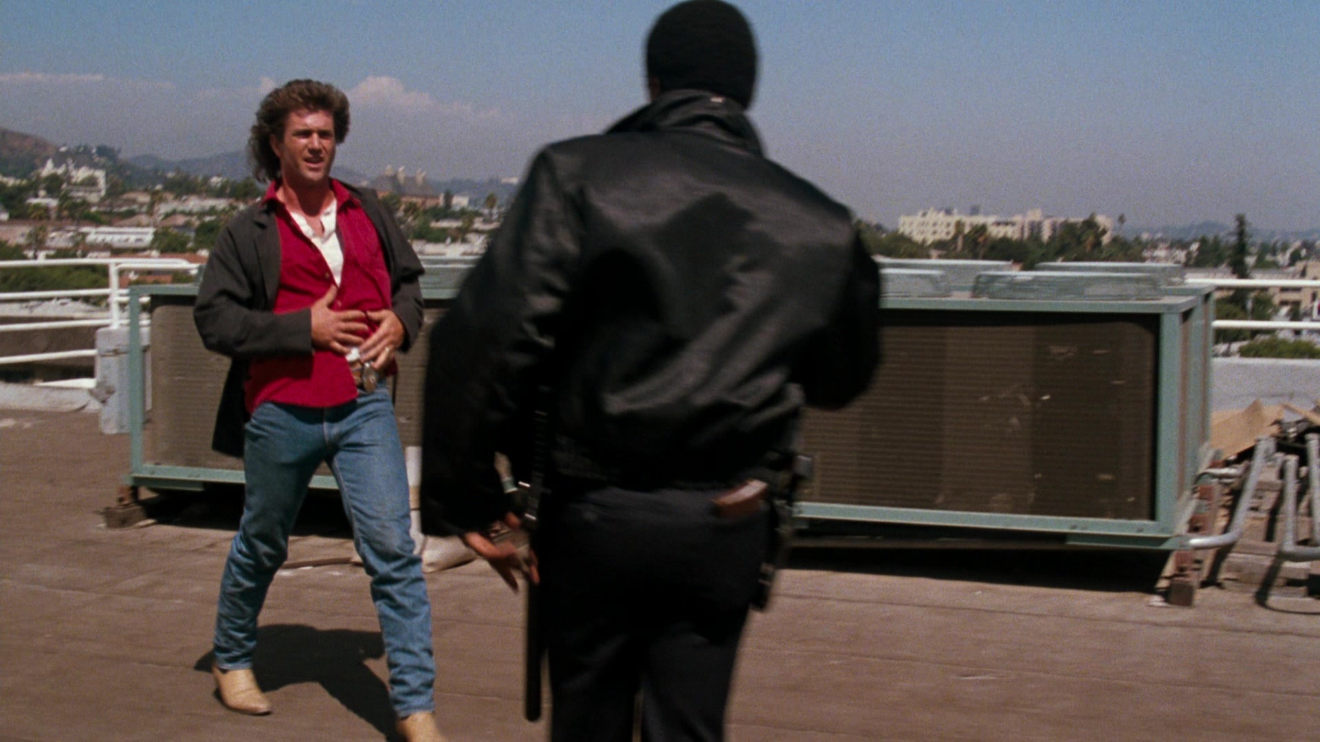 Lethal Weapon (1987), wide, 1.78:1 — film still