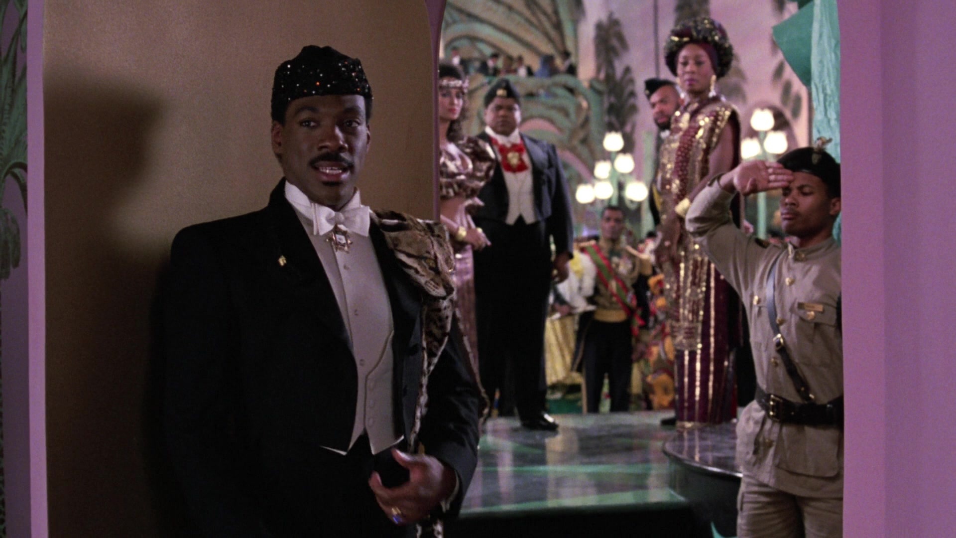 Coming to America (1988), wide, 1.78:1 — film still