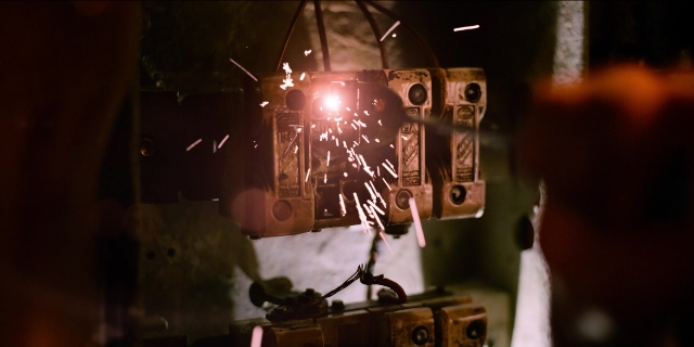Wide shot frame from Men in Black International — camera