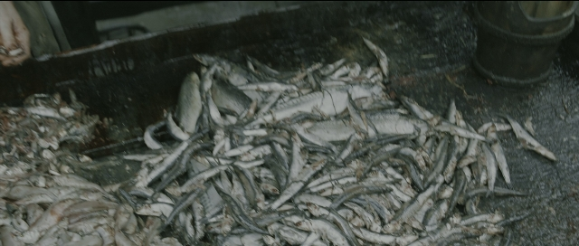 Wide shot frame from Perfume: The Story of a Murderer — seafood, footwear