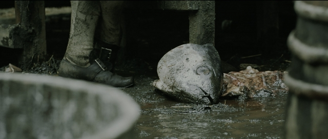 Wide shot frame from Perfume: The Story of a Murderer — standing, walking, water