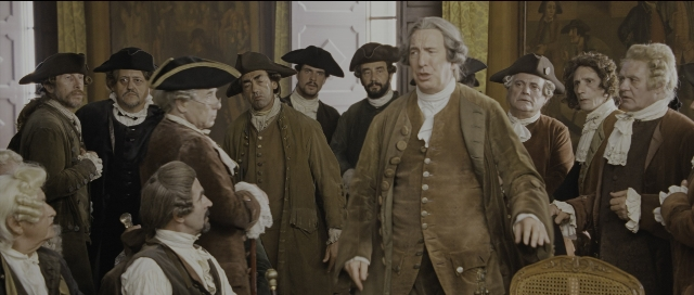 Wide shot frame from Perfume: The Story of a Murderer — standing, room, dialogue