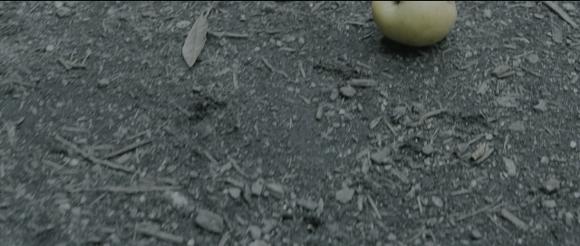 Wide shot frame from Perfume: The Story of a Murderer — bed, grapefruit