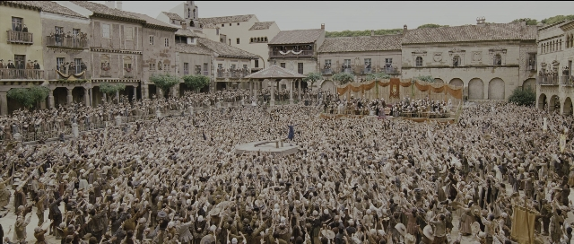 Wide shot frame from Perfume: The Story of a Murderer — person, building