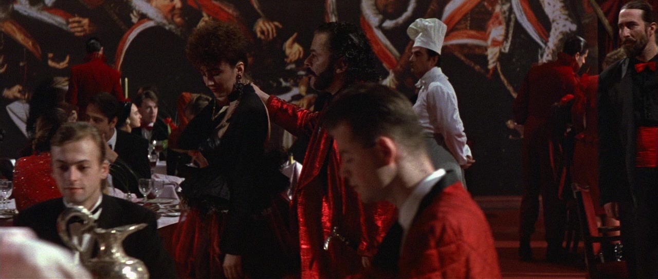 The Cook, the Thief, His Wife & Her Lover (1989), wide, 2.35:1 — film still
