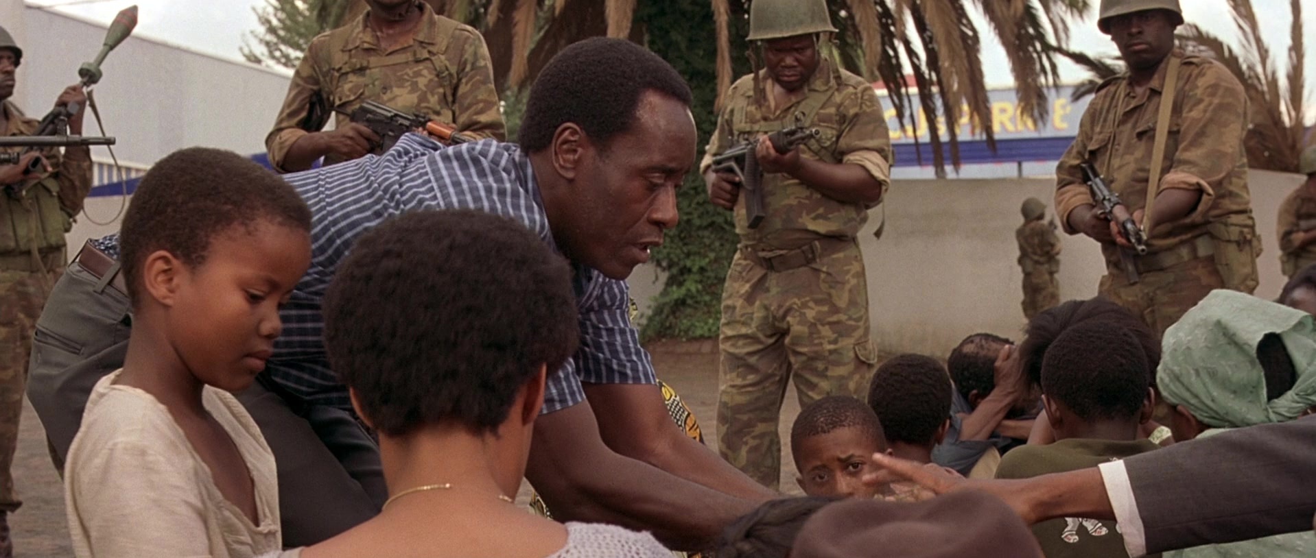 Hotel Rwanda (2004), wide, 2.36:1 — film still