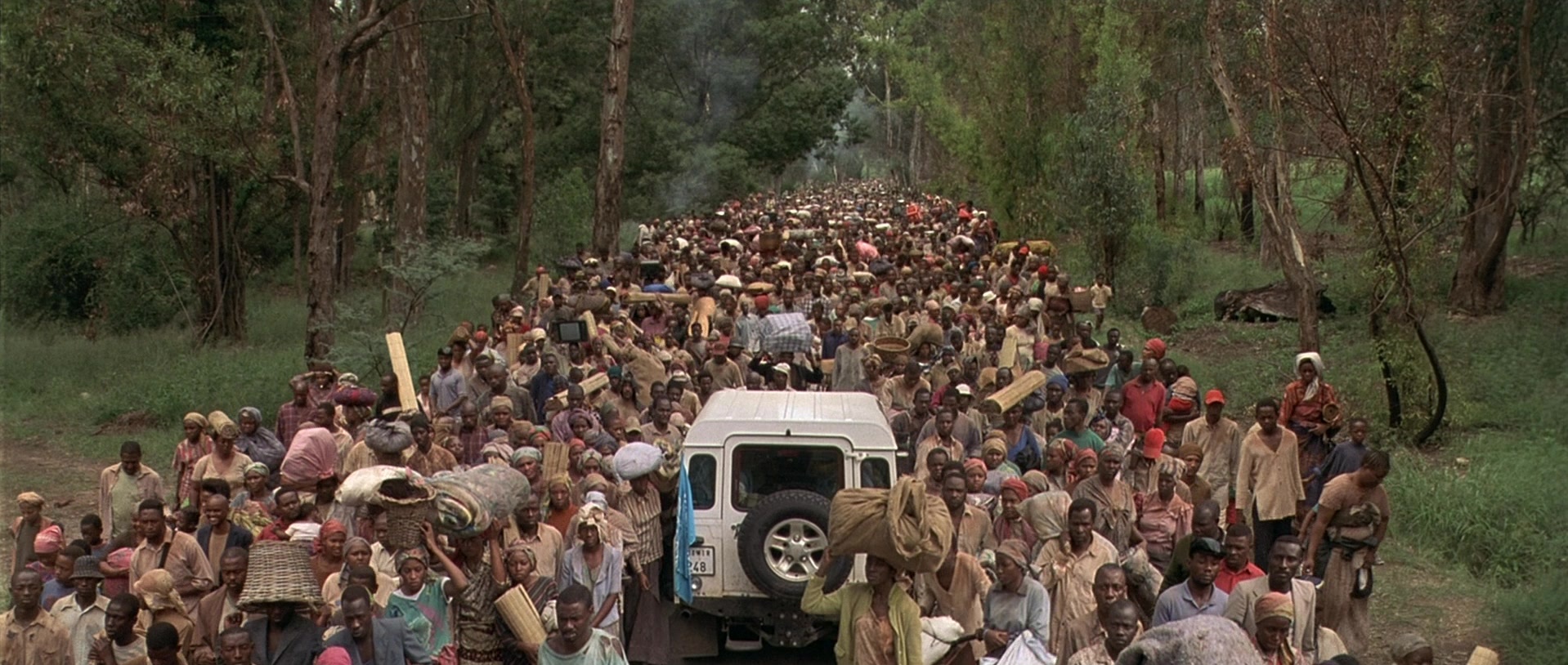 Hotel Rwanda (2004), wide, 2.36:1 — film still