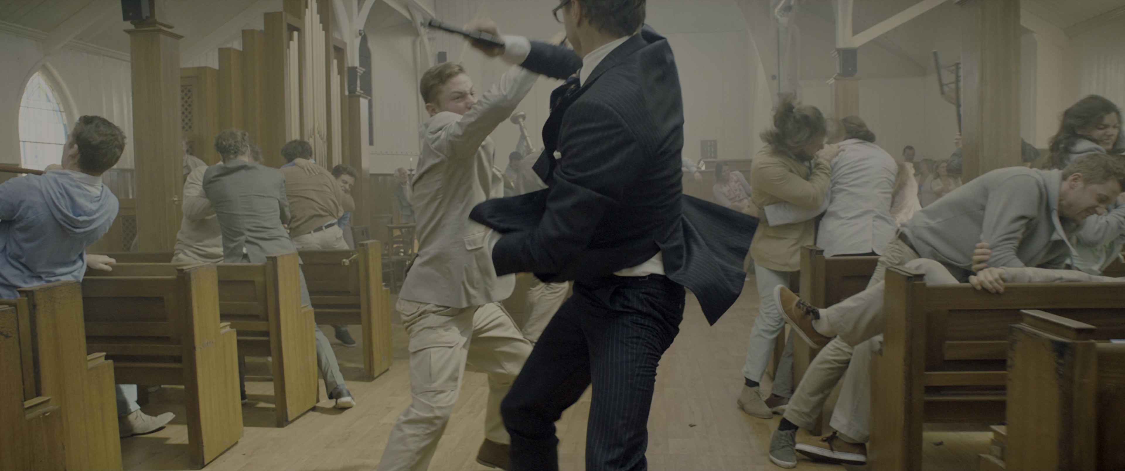 Kingsman: The Secret Service (2015), wide, 2.39:1 — film still