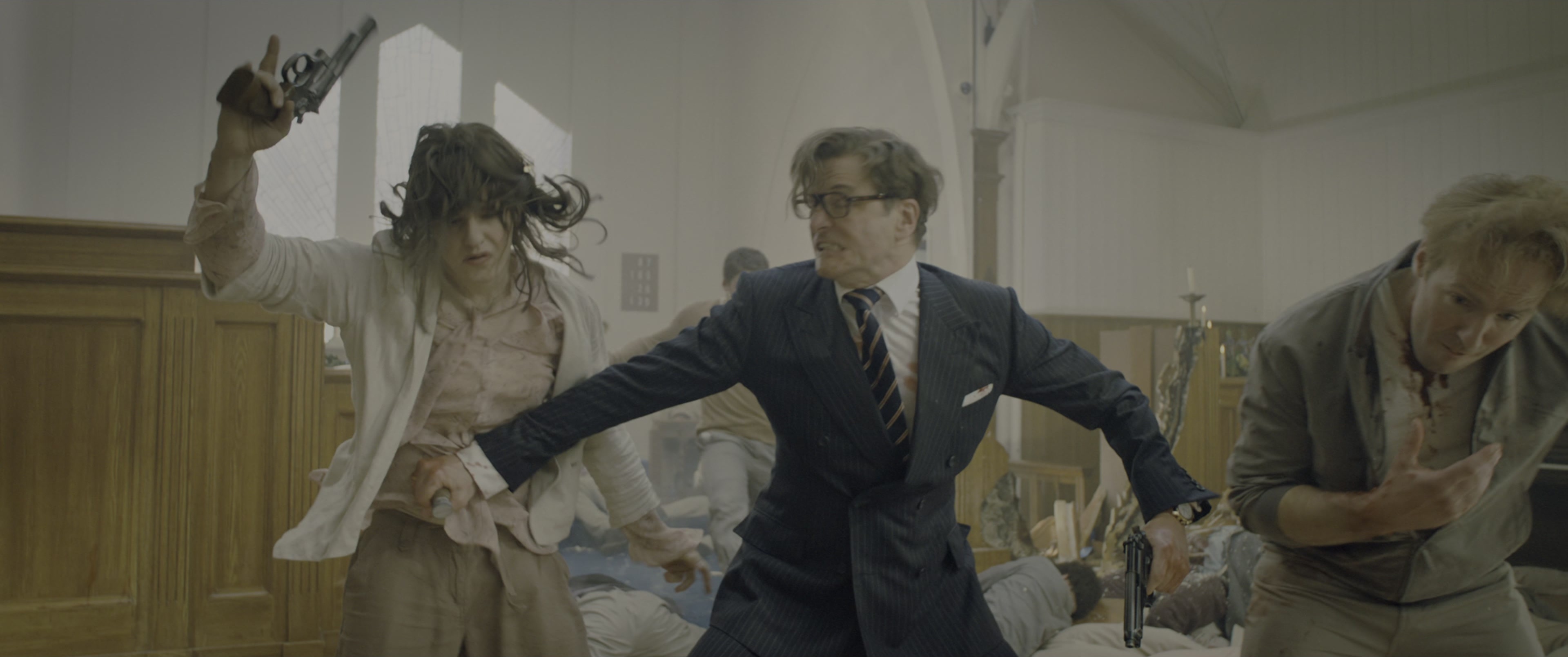 Kingsman: The Secret Service (2015), wide, 2.39:1 — film still