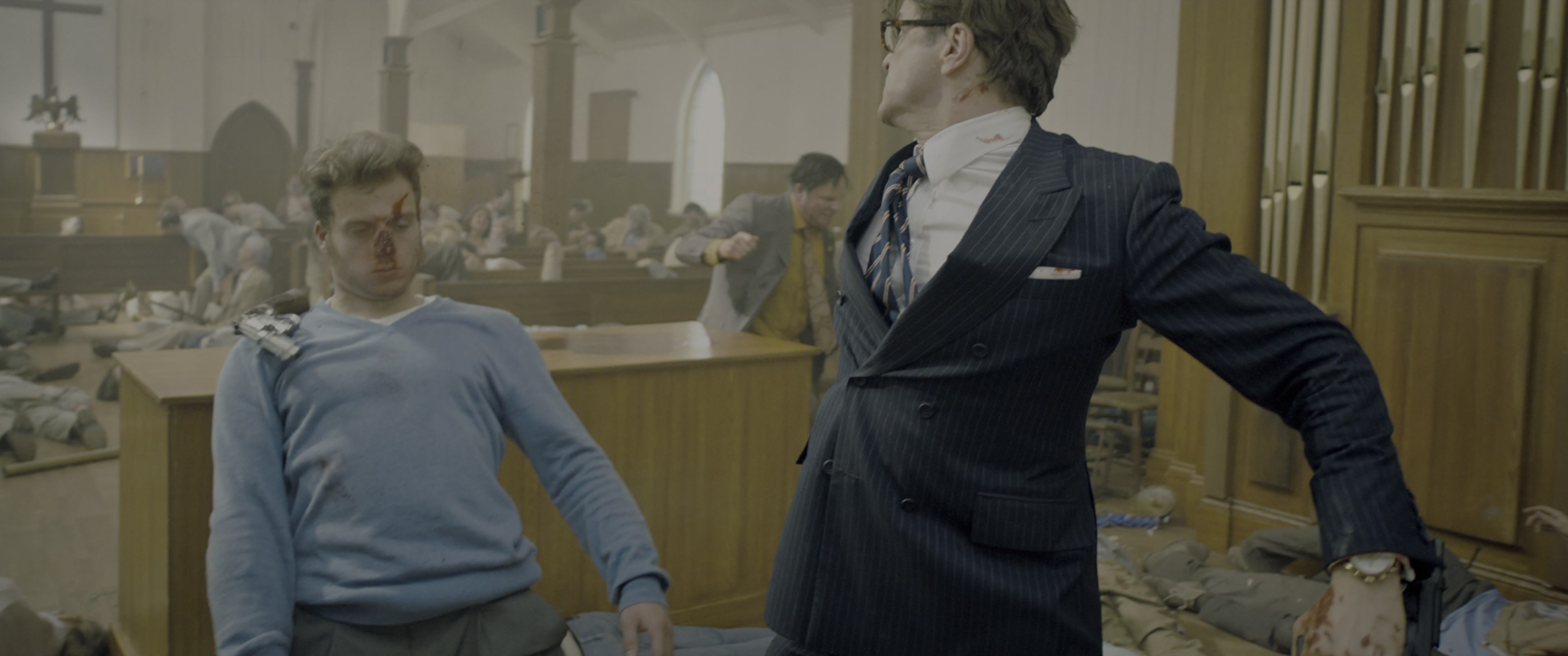 Kingsman: The Secret Service (2015), wide, 2.39:1 — film still