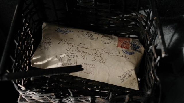 Wide shot frame from A Series of Unfortunate Events — envelope