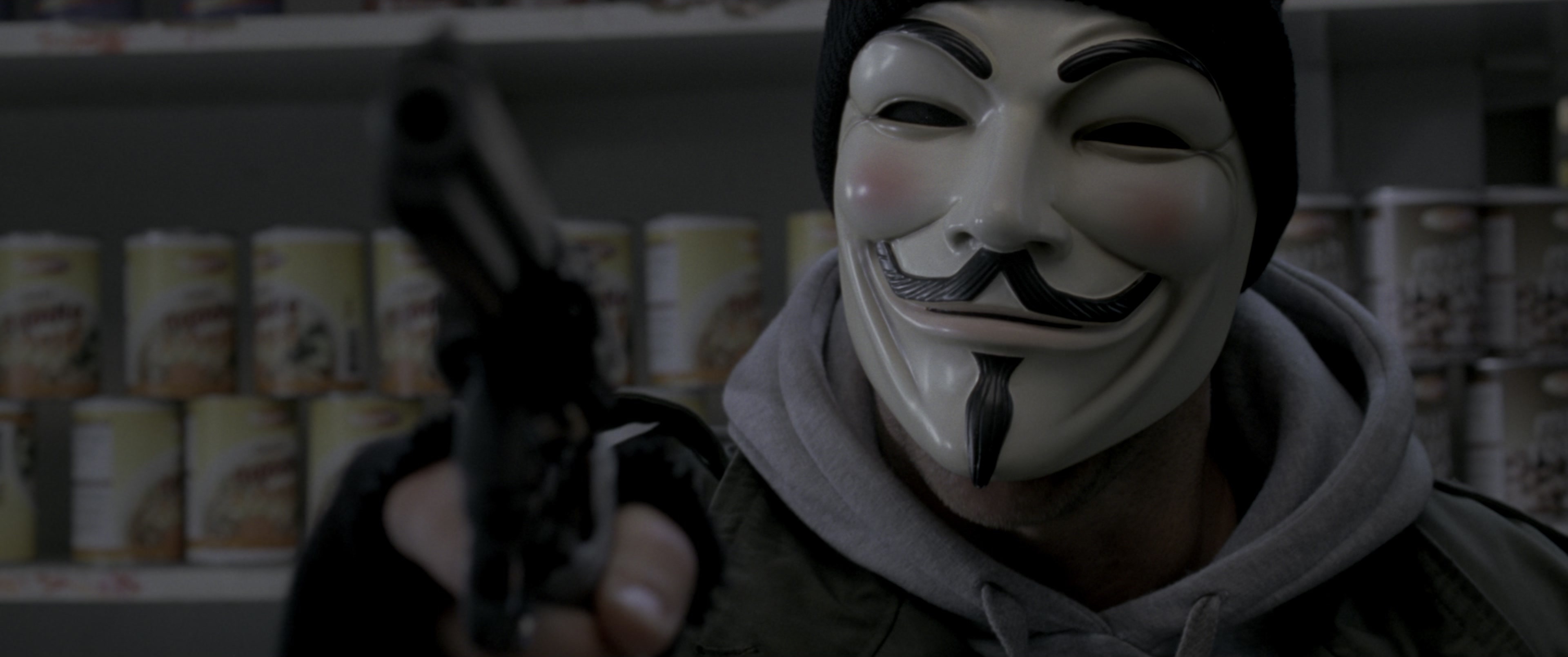V for Vendetta (2006), wide, 2.39:1 — film still
