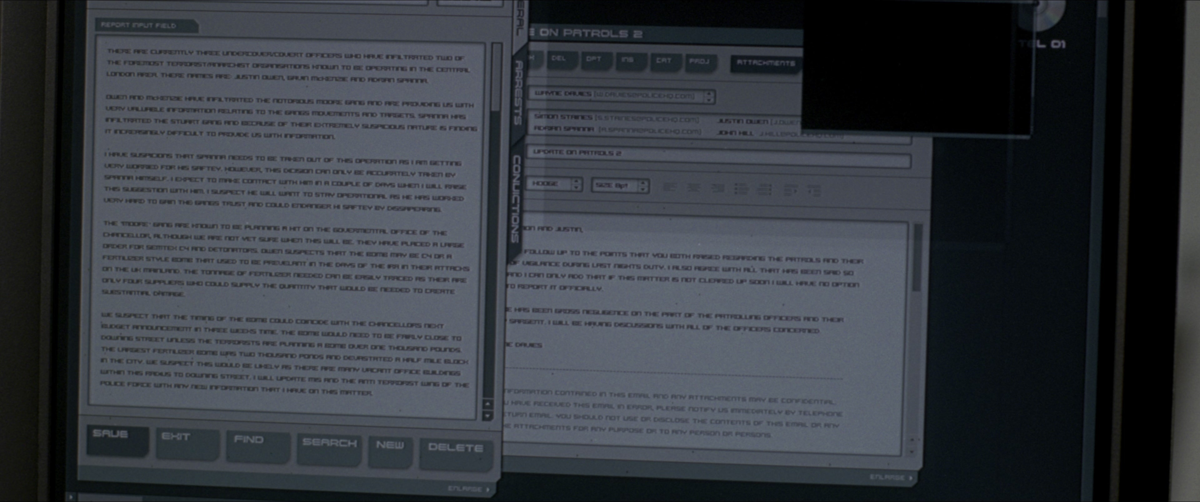 V for Vendetta (2006), wide, 2.39:1 — film still