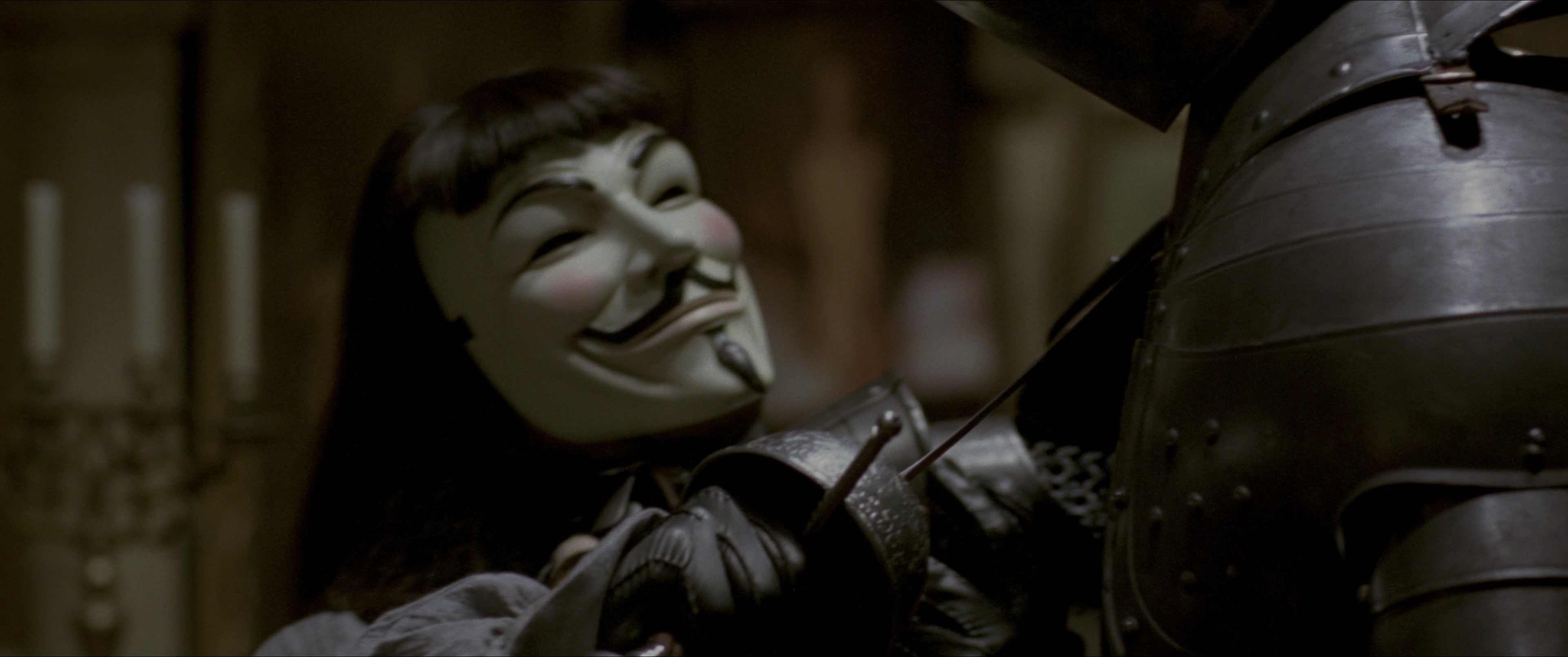 V for Vendetta (2006), wide, 2.39:1 — film still
