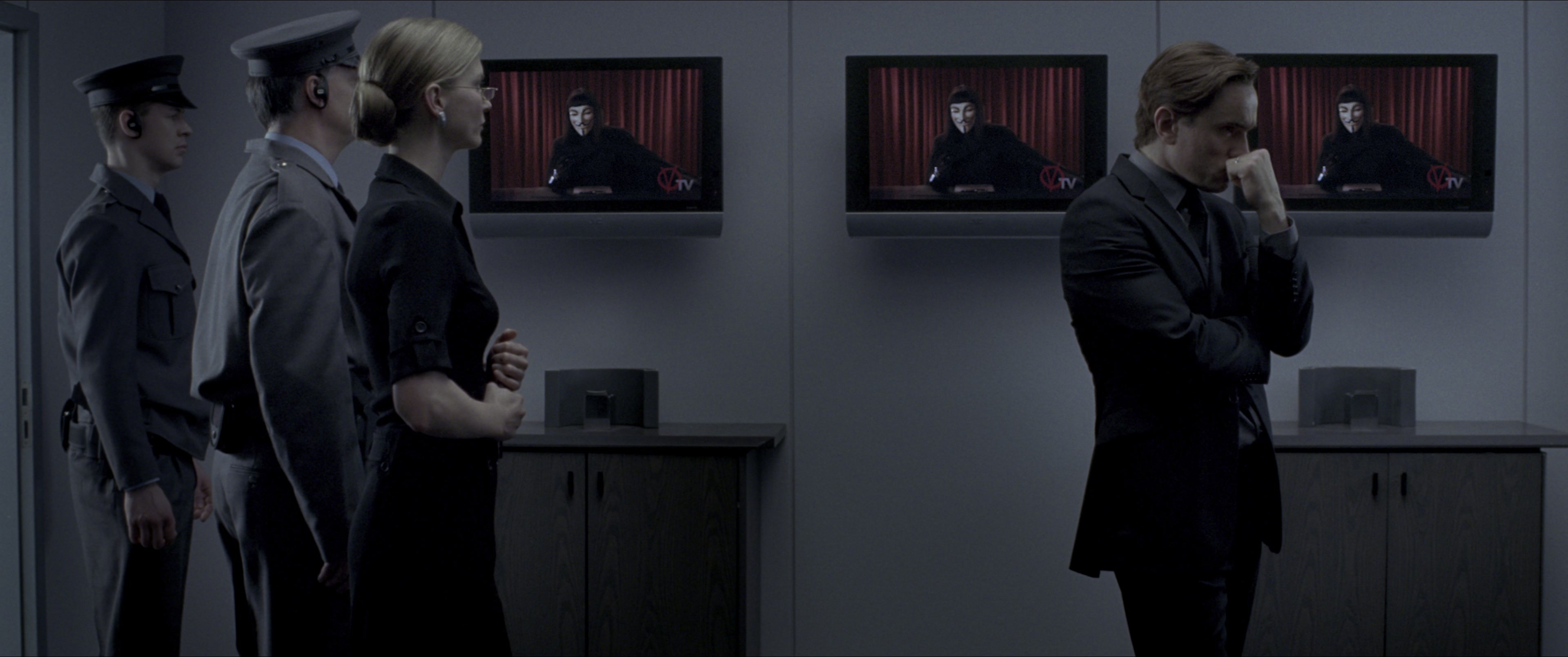 V for Vendetta (2006), wide, 2.39:1 — film still