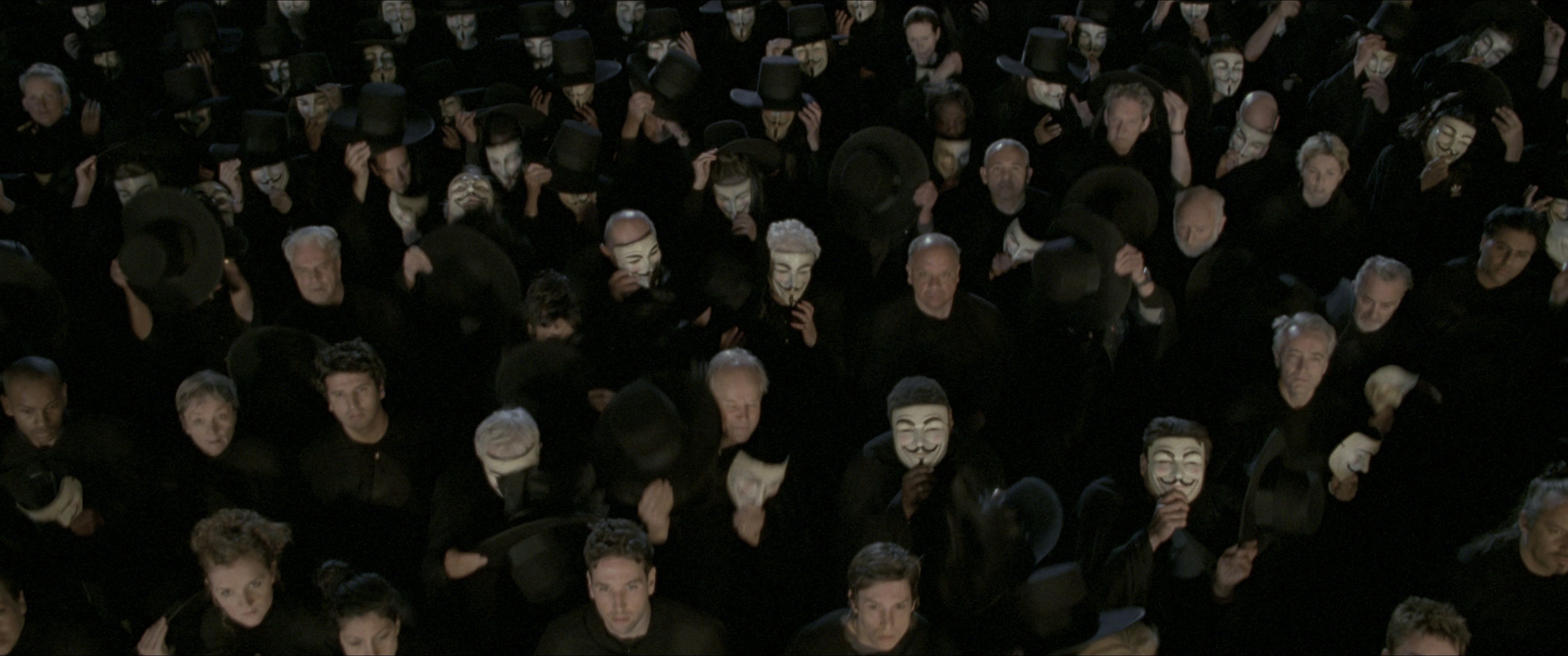 V for Vendetta (2006), wide, 2.39:1 — film still