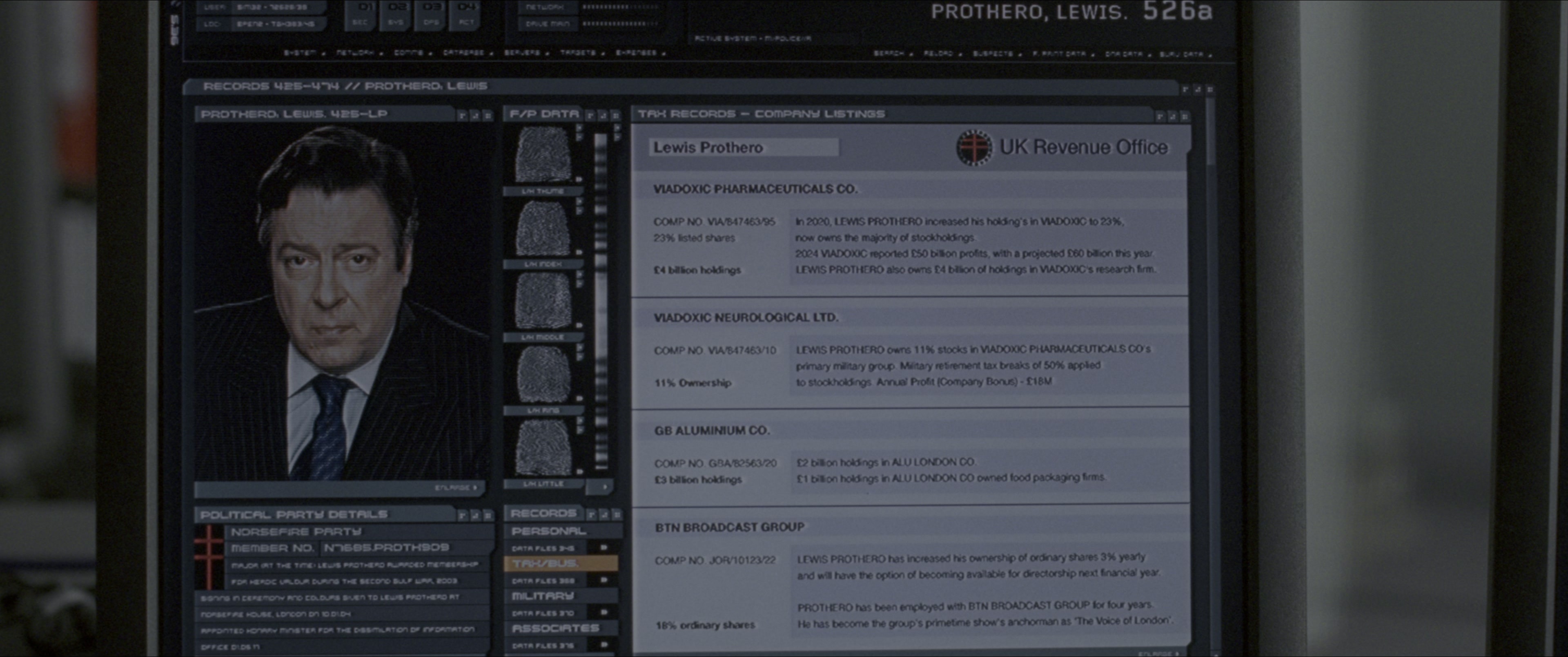 V for Vendetta (2006), wide, 2.39:1 — film still