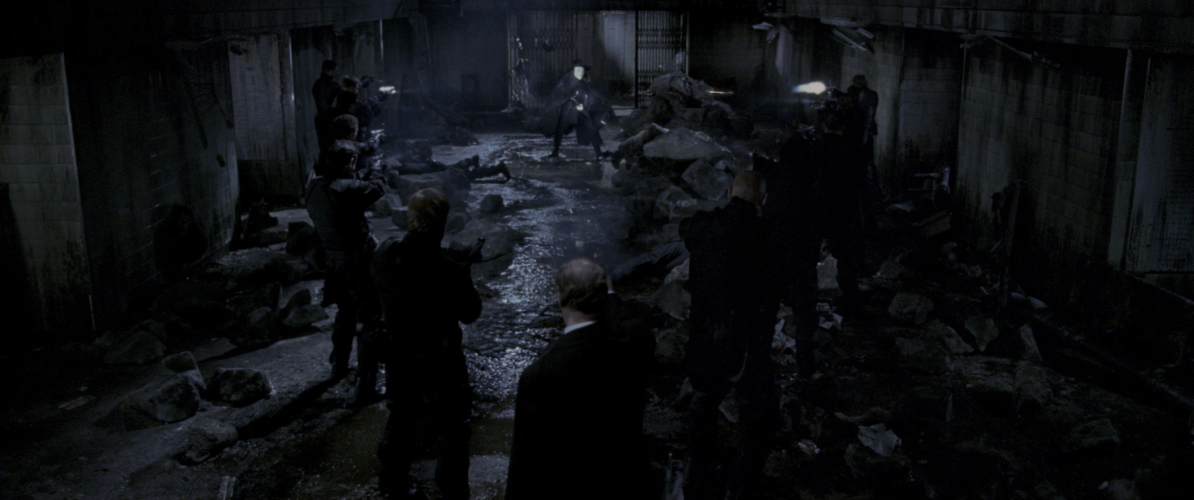 V for Vendetta (2006), wide, 2.39:1 — film still