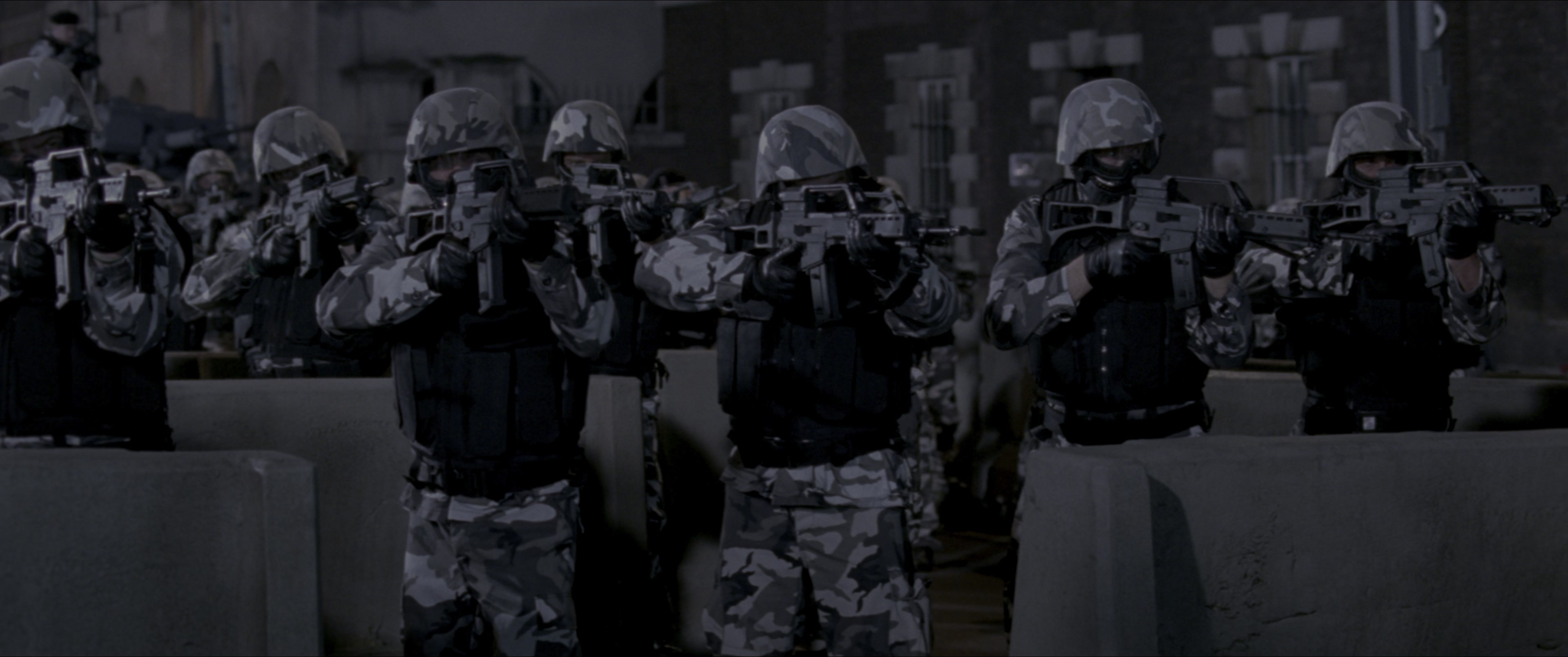 V for Vendetta (2006), wide, 2.39:1 — film still