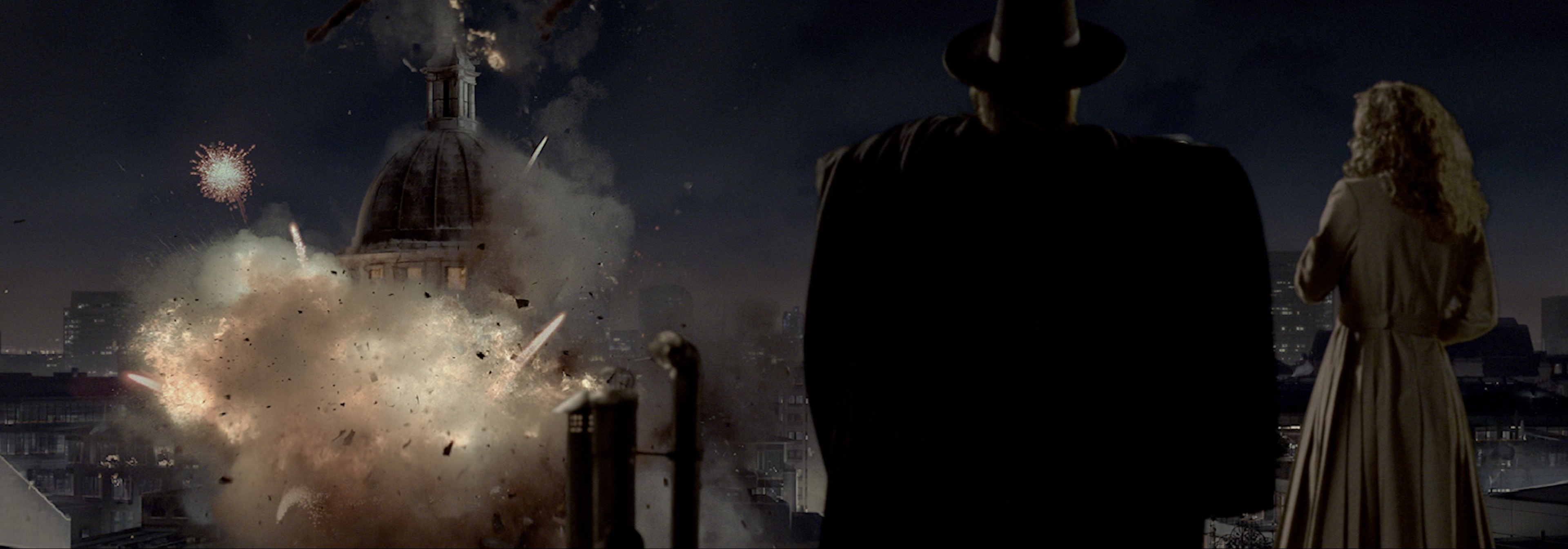 V for Vendetta (2006), wide, 2.86:1 — film still