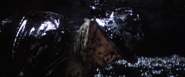 Wide shot frame from There Will Be Blood — room, animal, face