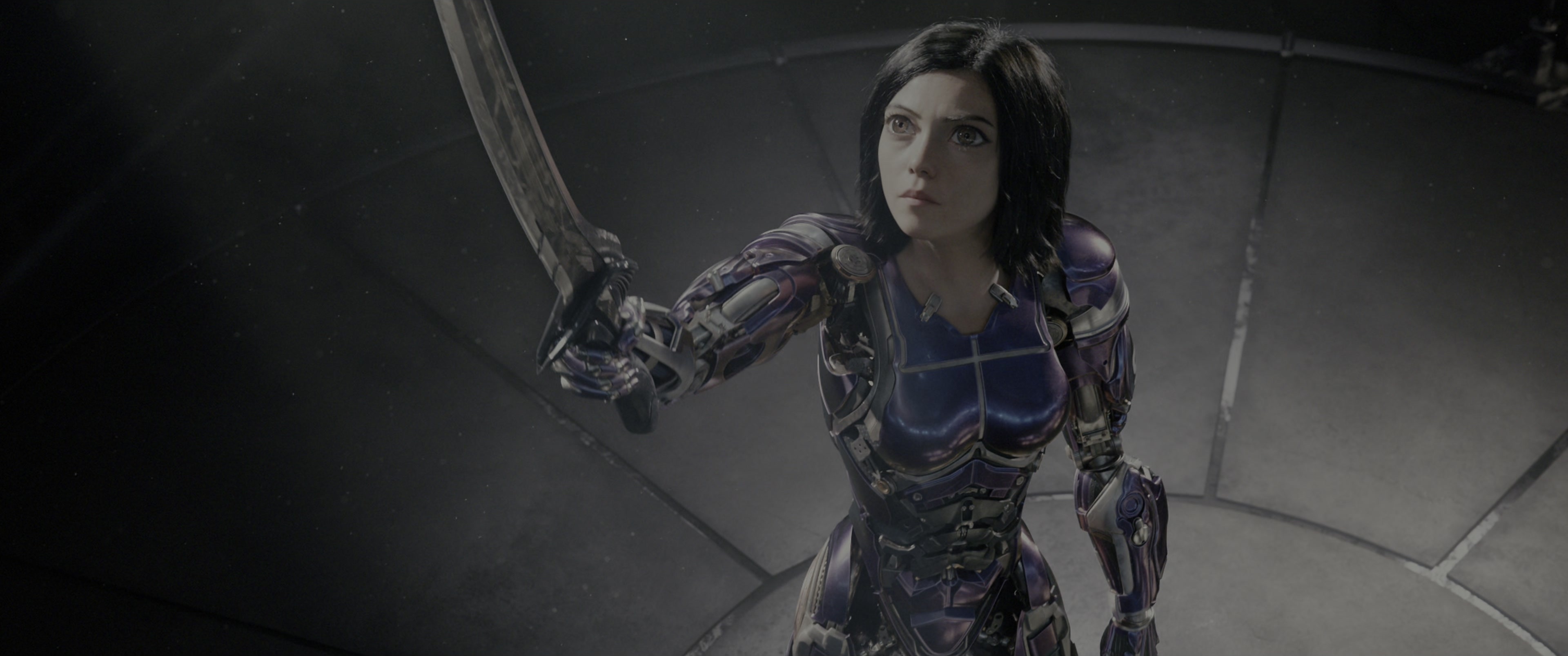Alita: Battle Angel (2019), wide, 2.39:1 — film still