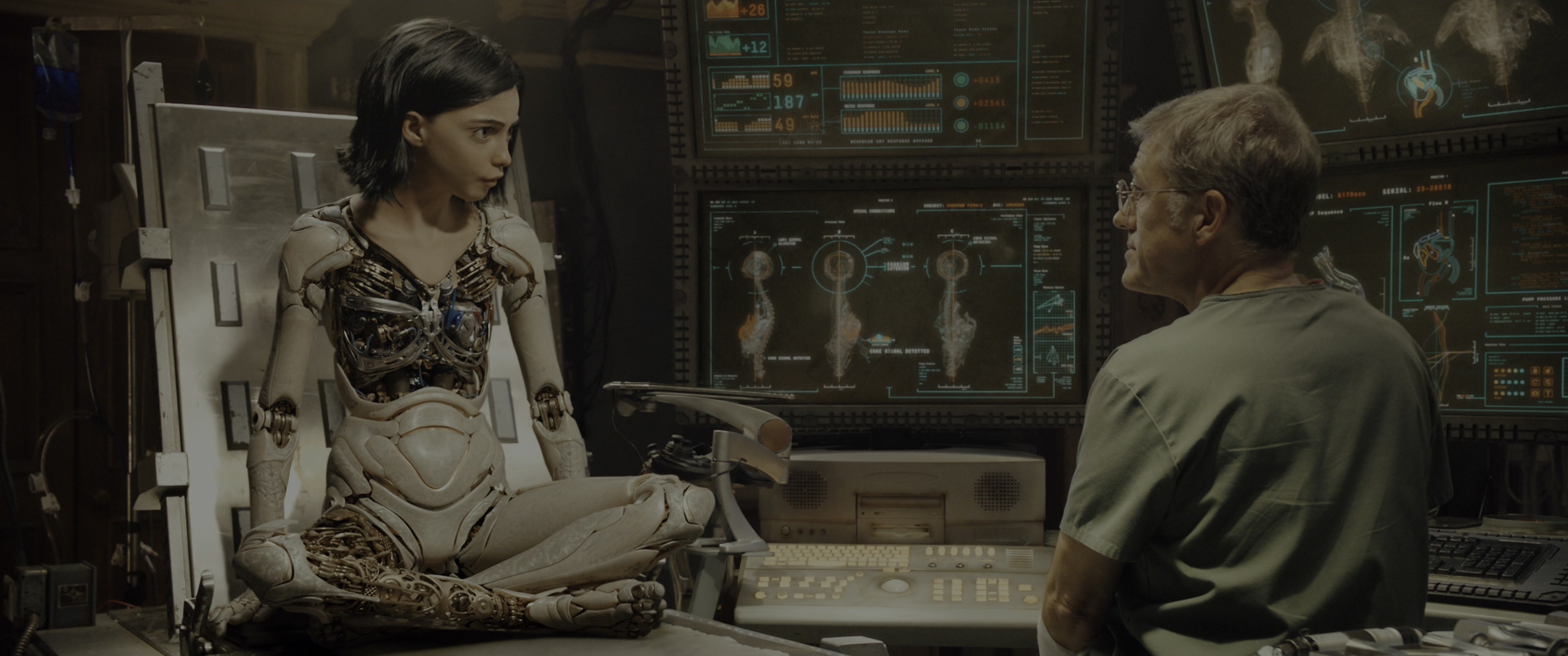 Alita: Battle Angel (2019), wide, 2.39:1 — film still