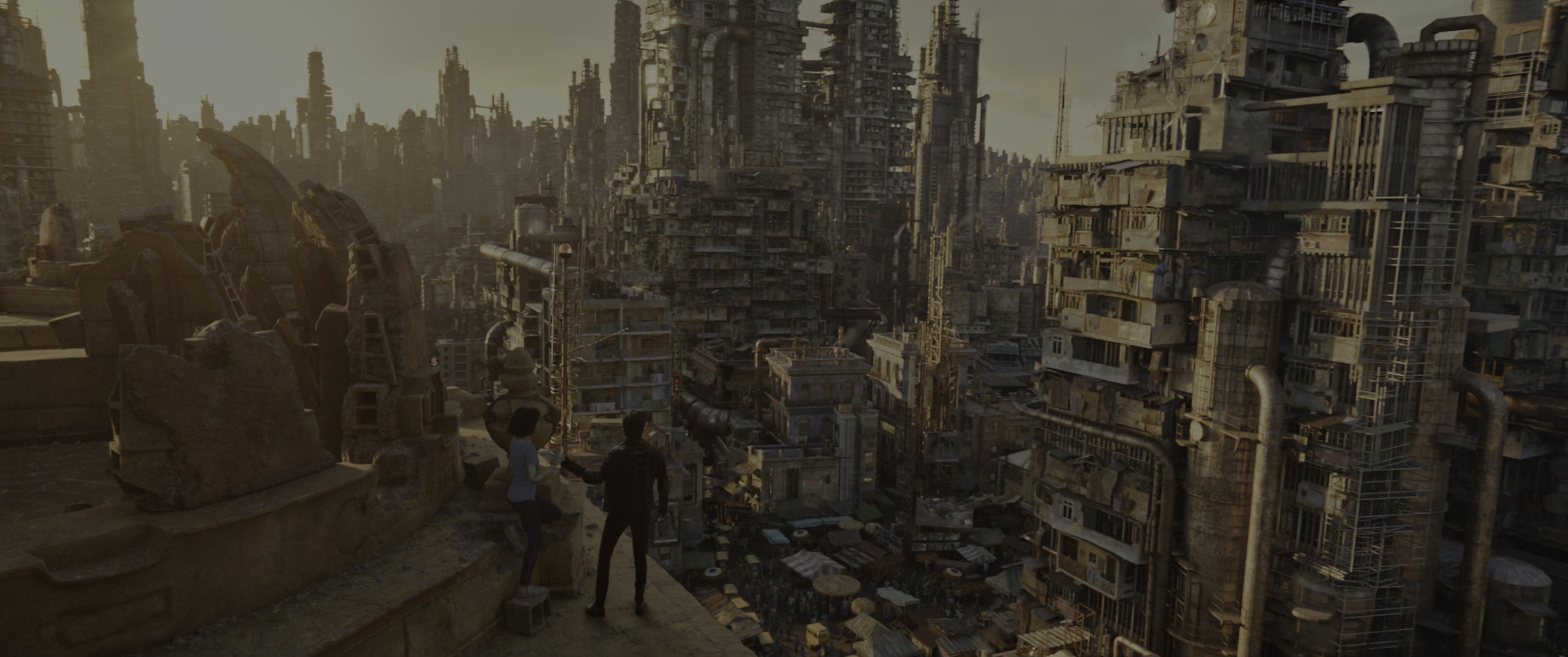 Alita: Battle Angel (2019), wide, 2.39:1 — film still