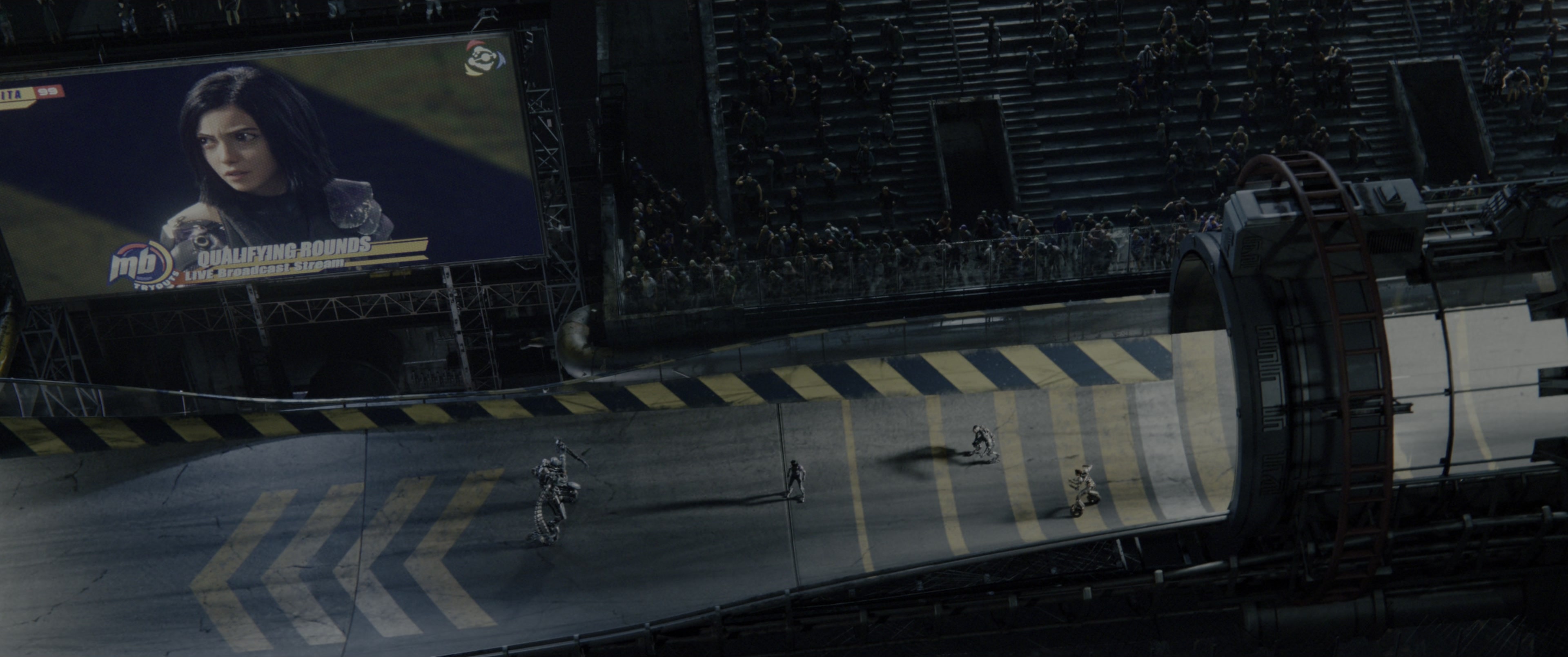 Alita: Battle Angel (2019), wide, 2.39:1 — film still