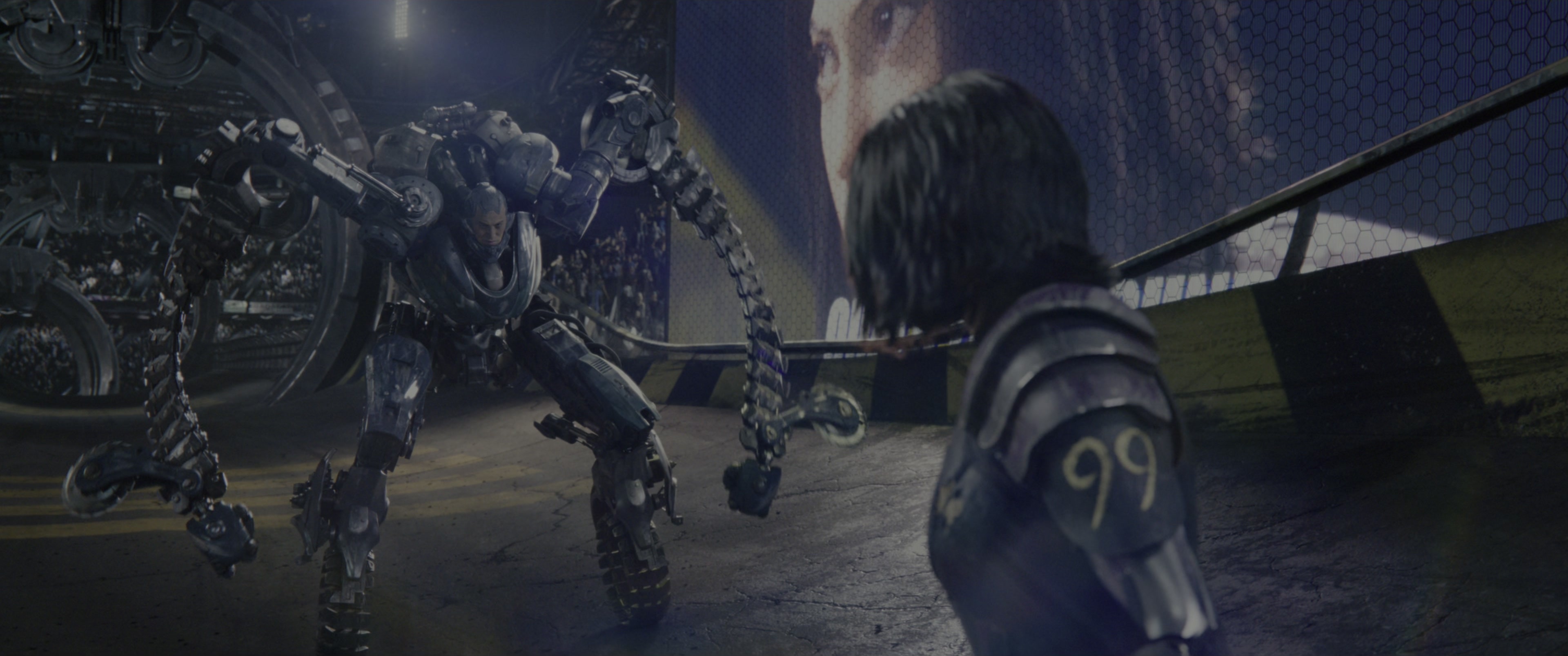 Alita: Battle Angel (2019), wide, 2.39:1 — film still