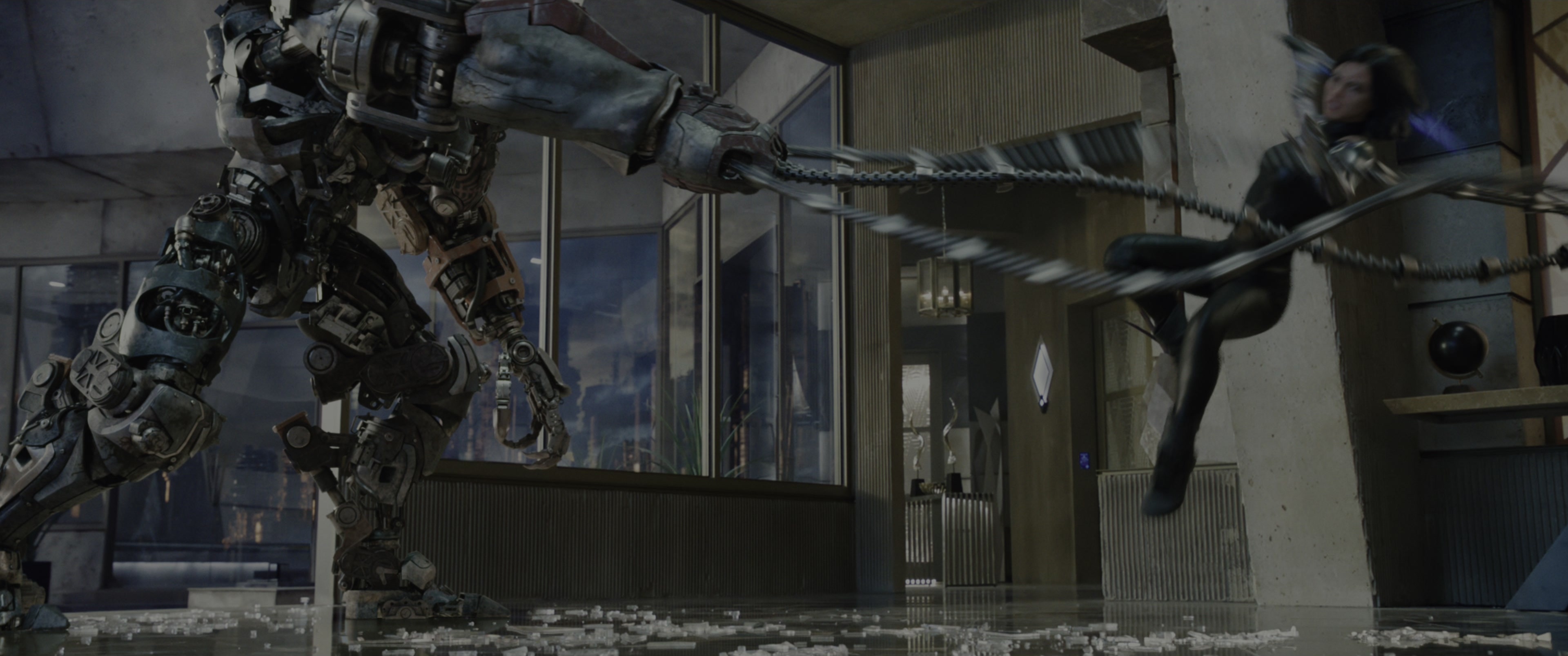 Alita: Battle Angel (2019), wide, 2.39:1 — film still