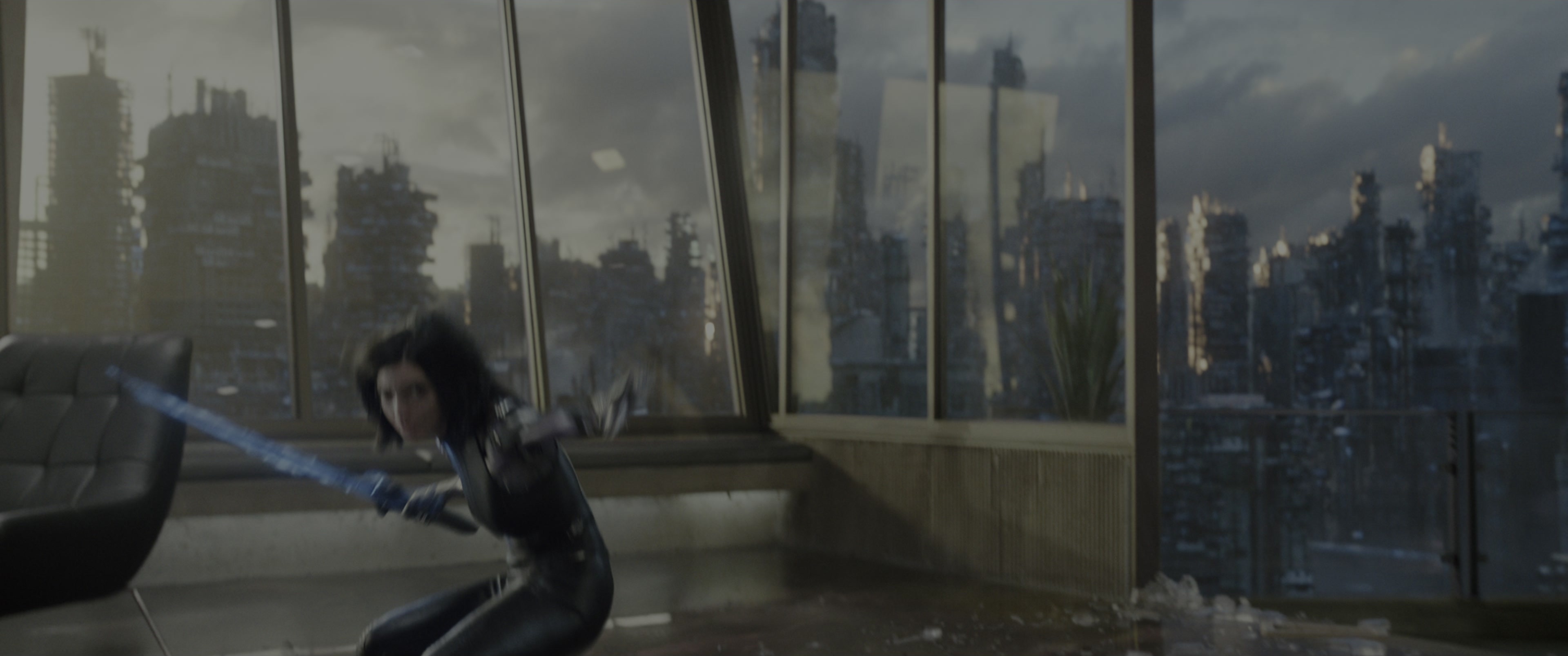Alita: Battle Angel (2019), wide, 2.39:1 — film still