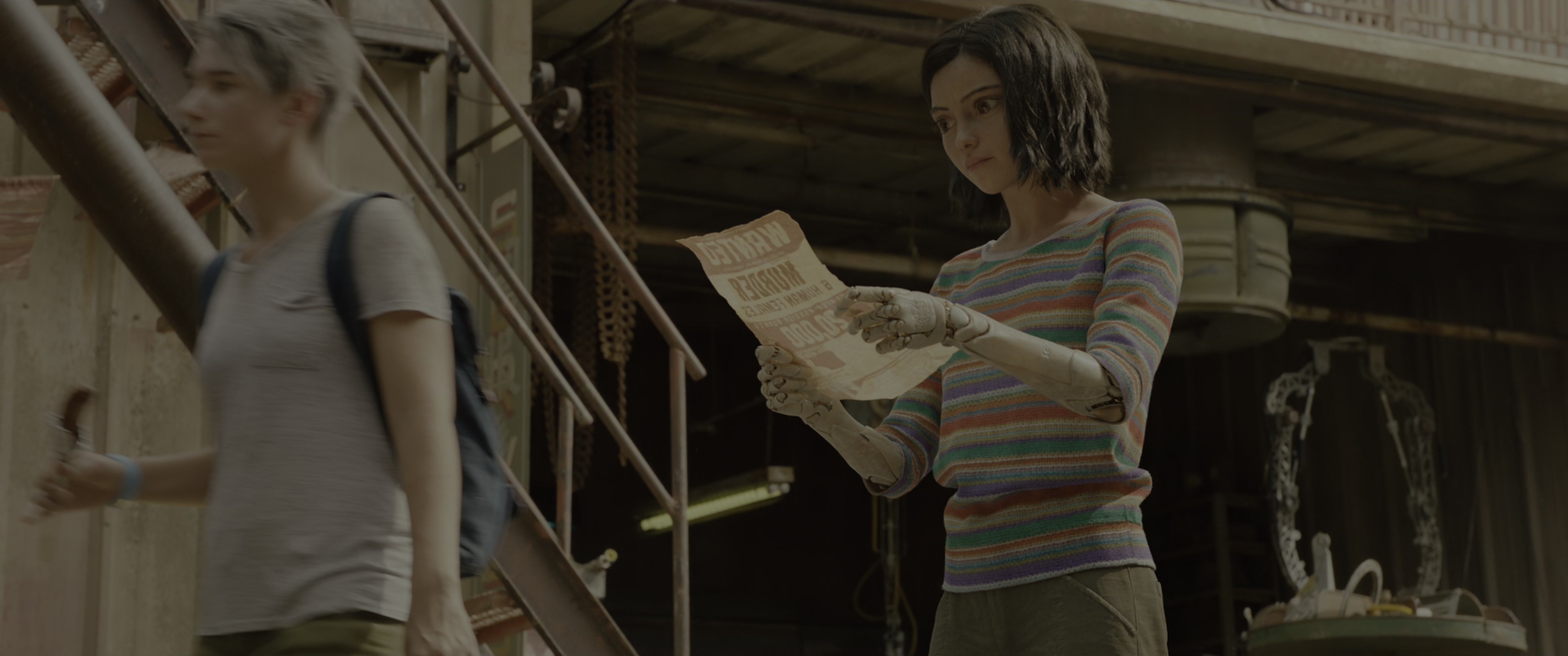 Alita: Battle Angel (2019), wide, 2.39:1 — film still