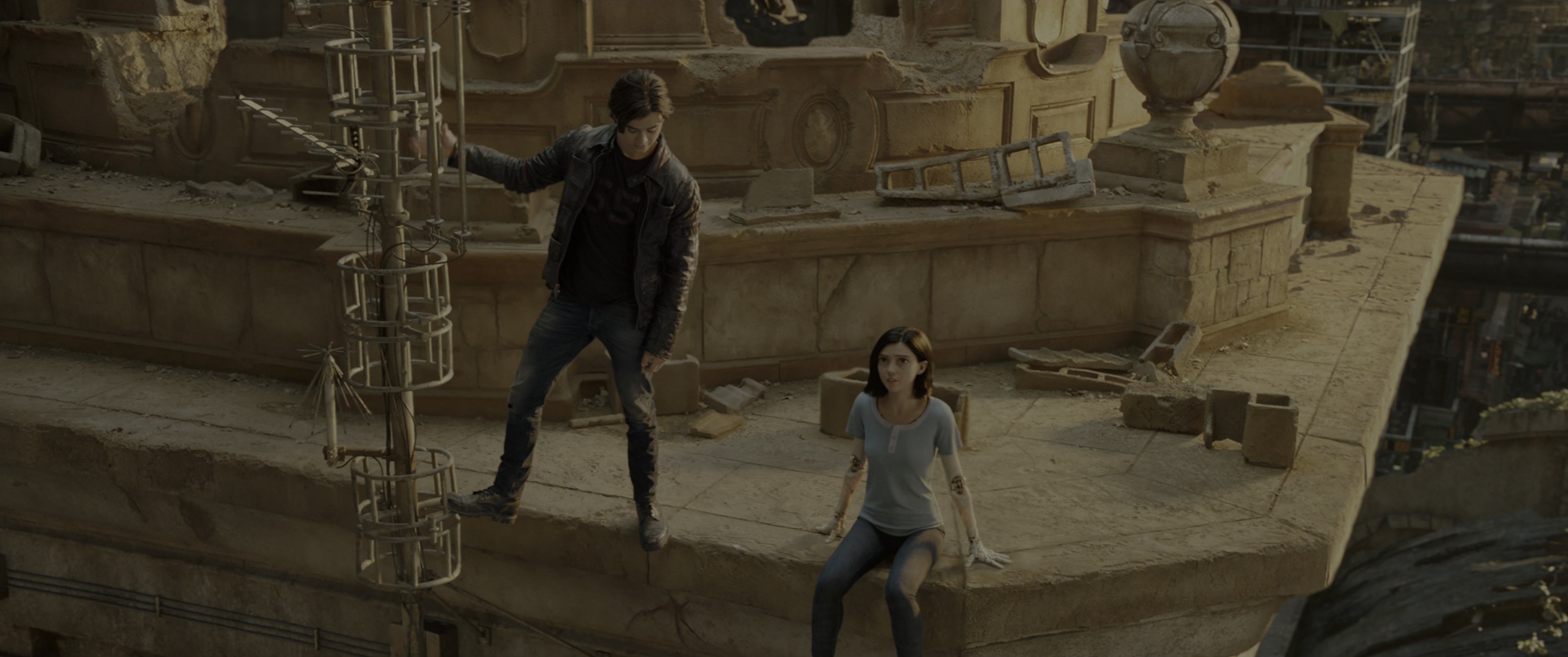 Alita: Battle Angel (2019), wide, 2.39:1 — film still