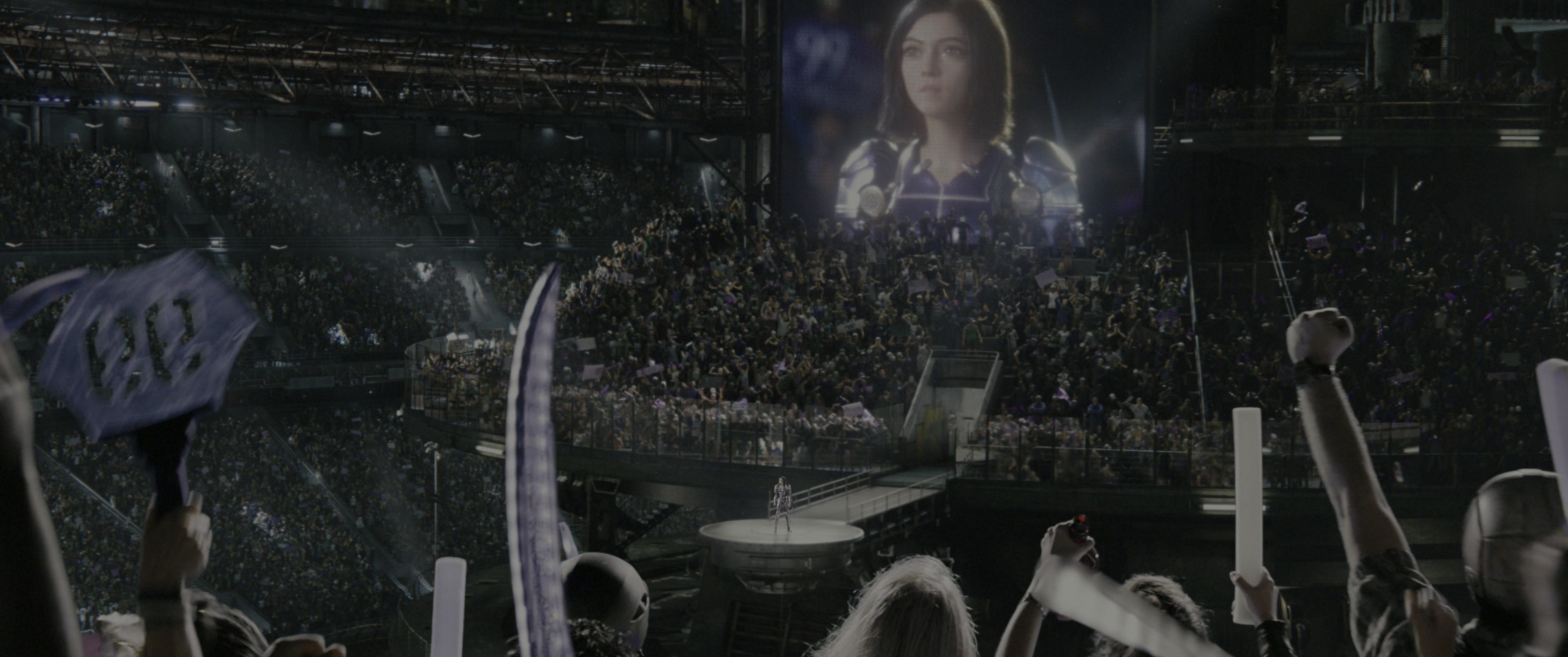 Alita: Battle Angel (2019), wide, 2.39:1 — film still
