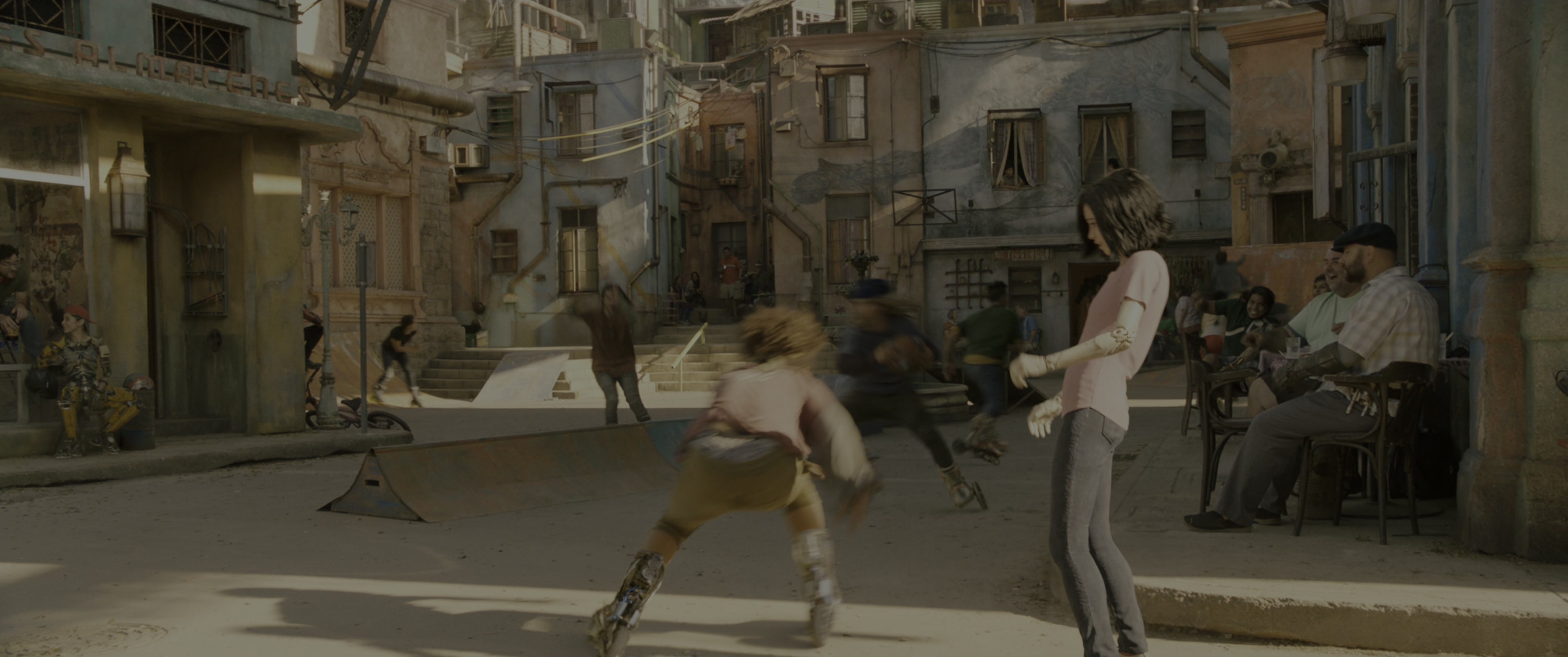 Alita: Battle Angel (2019), wide, 2.39:1 — film still