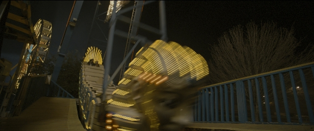 Wide shot frame from Zombieland — building