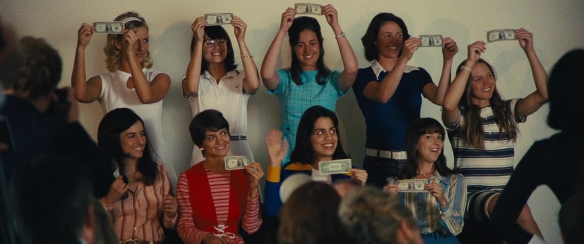 Battle of the Sexes (2017), wide, 2.39:1 — film still