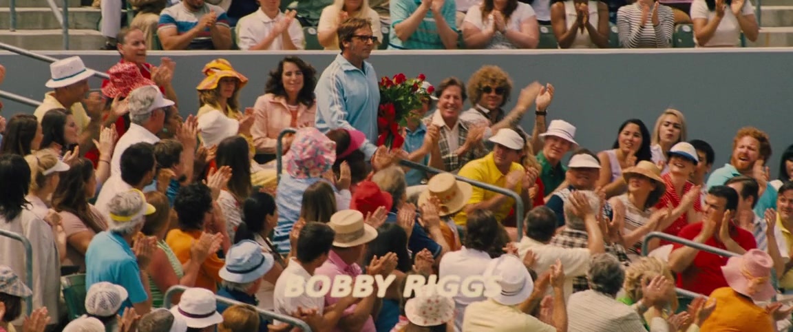 Battle of the Sexes (2017), wide, 2.39:1 — film still