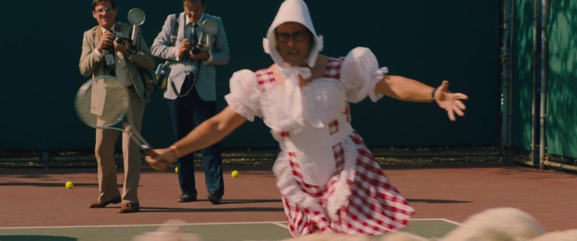 Battle of the Sexes (2017), wide, 2.39:1 — film still