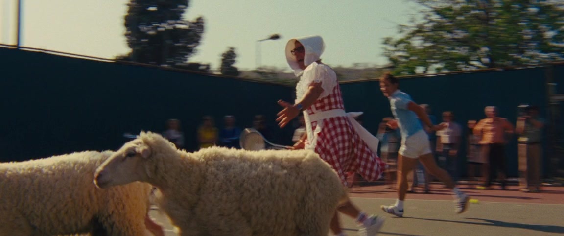 Battle of the Sexes (2017), wide, 2.39:1 — film still