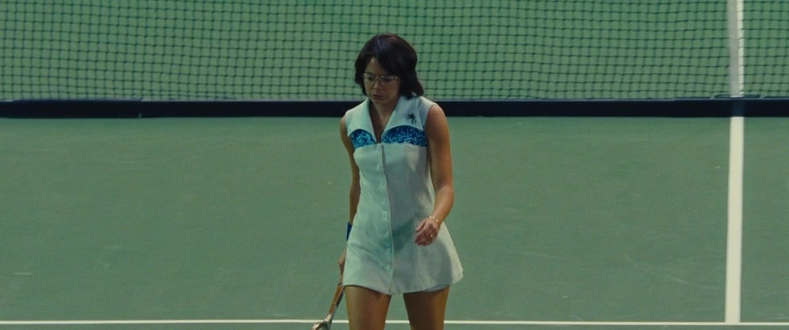 Battle of the Sexes (2017), wide, 2.39:1 — film still